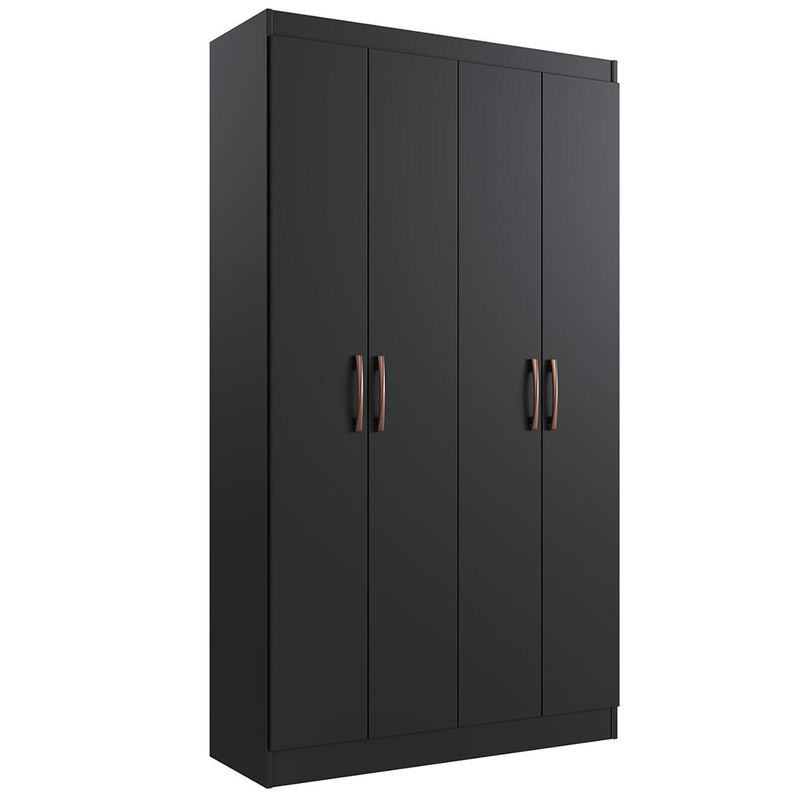 HOGA - Clóset Dueto 4 Puerta(s) 8 Repisa(s) 92xx32 cm Negro