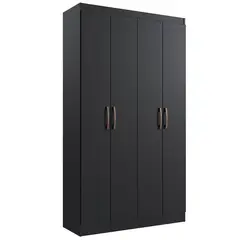 HOGA - Clóset Dueto 4 Puerta(s) 8 Repisa(s) 92xx32 cm Negro