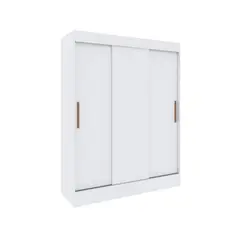 HOGA - Clóset Marsella 3 Puerta(s) 2 Cajón(es) 3 Repisa(s) 155x200x50 cm Blanco
