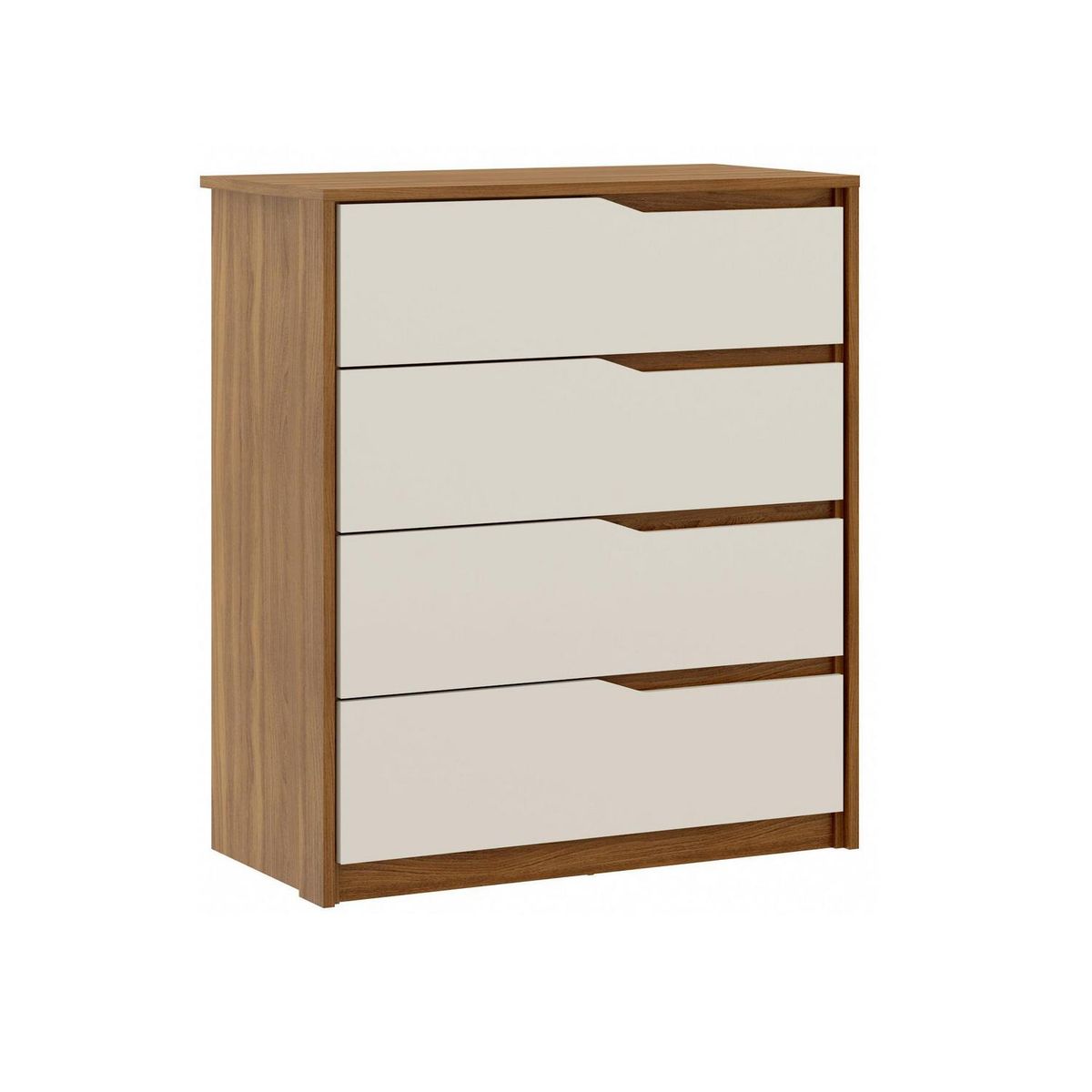 ALTAVISION - Cómoda 2 Cajón(es) Atria 92x104x45 cm Blanco - café