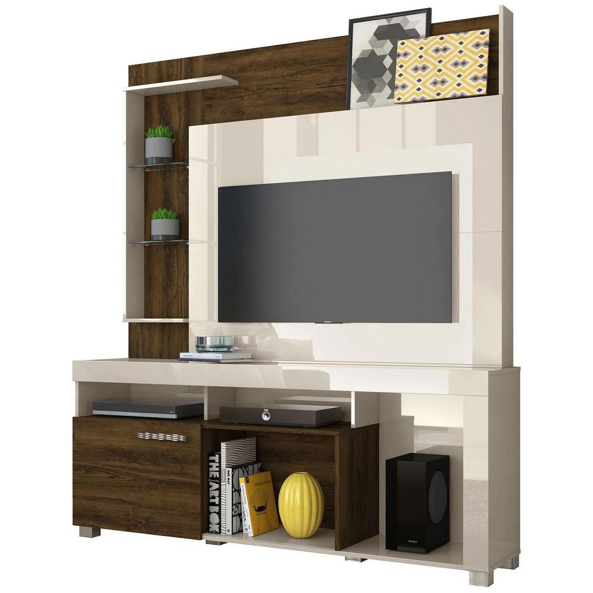 ALTAVISION - Home TV 50 " Icaro Blanco - café 160x187x38 cm