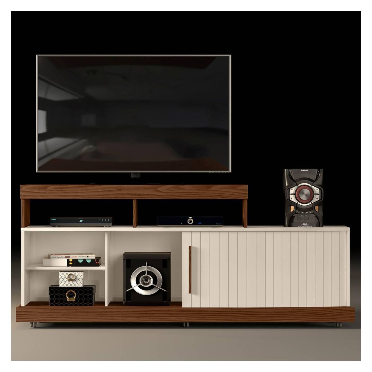 ALTAVISION - Rack TV 47 " Scala Blanco 160x72x40 cm