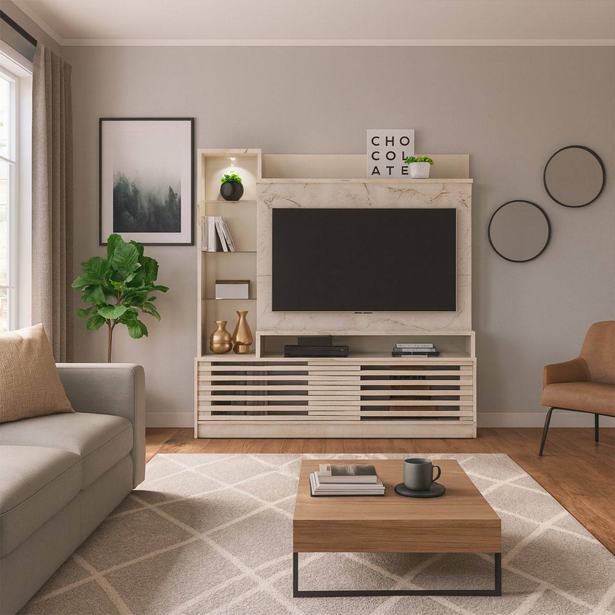 ALTAVISION - Home TV 55 " Prime Blanco 182.5x178.5x39 cm