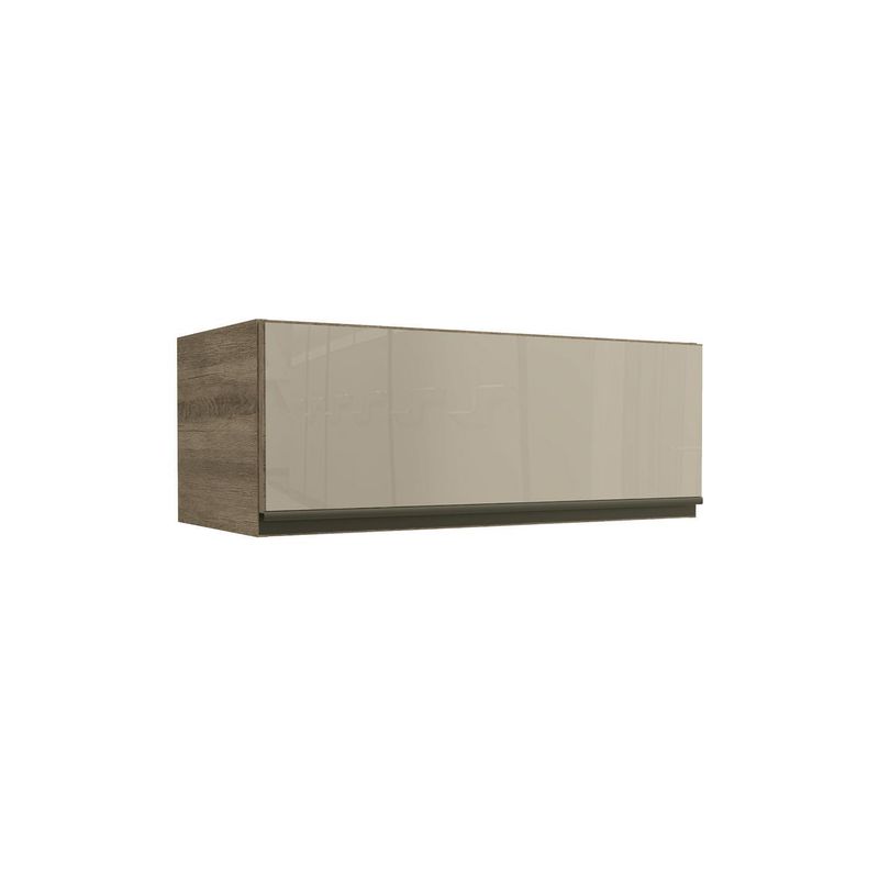 HOGA - Mueble aéreo con puerta de vidrio maxxi nogal