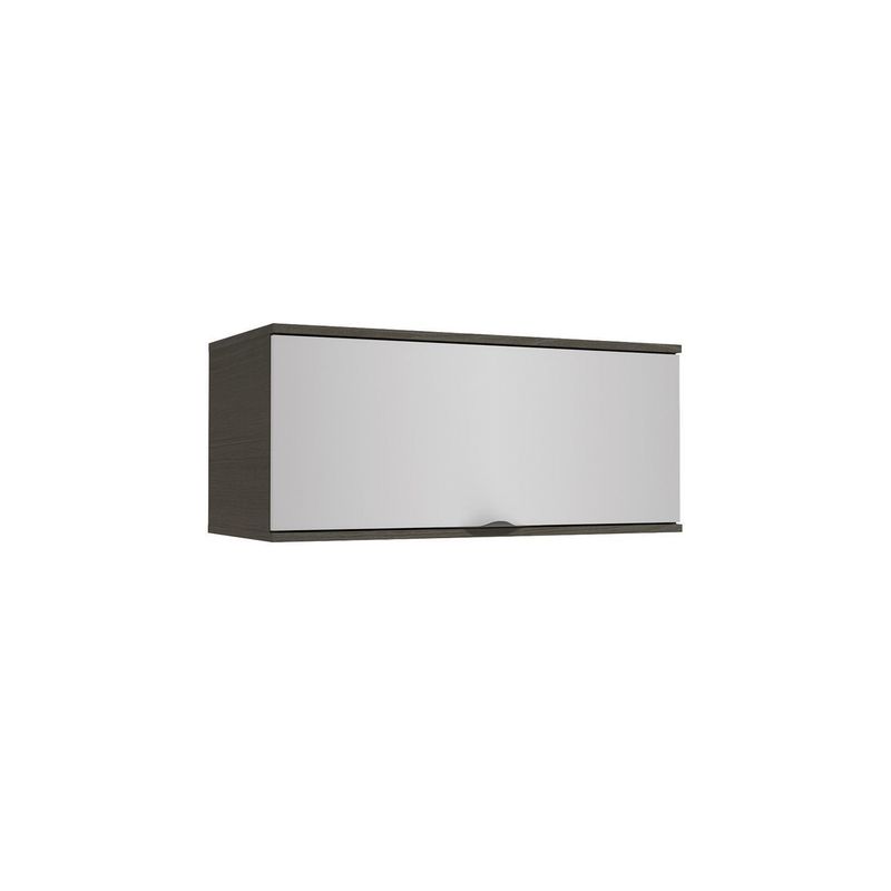 HOGA - Mueble aéreo 80cm con puerta nox negro gris