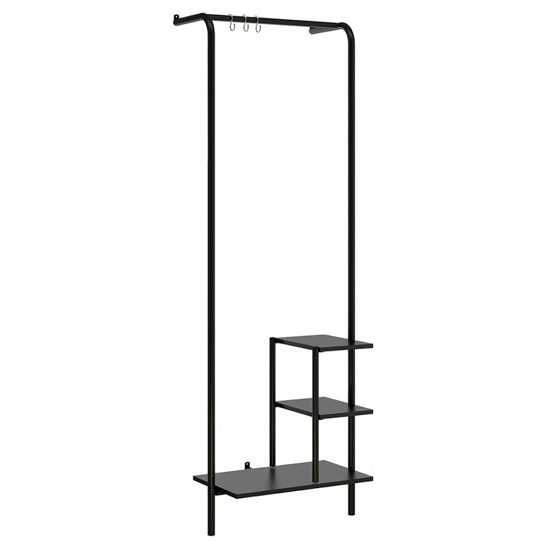 Estante Connect MDP 3 Nivel(es) 60x181x44 cm Negro