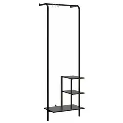 HOGA - Estante Connect MDP 3 Nivel(es) 60x181x44 cm Negro