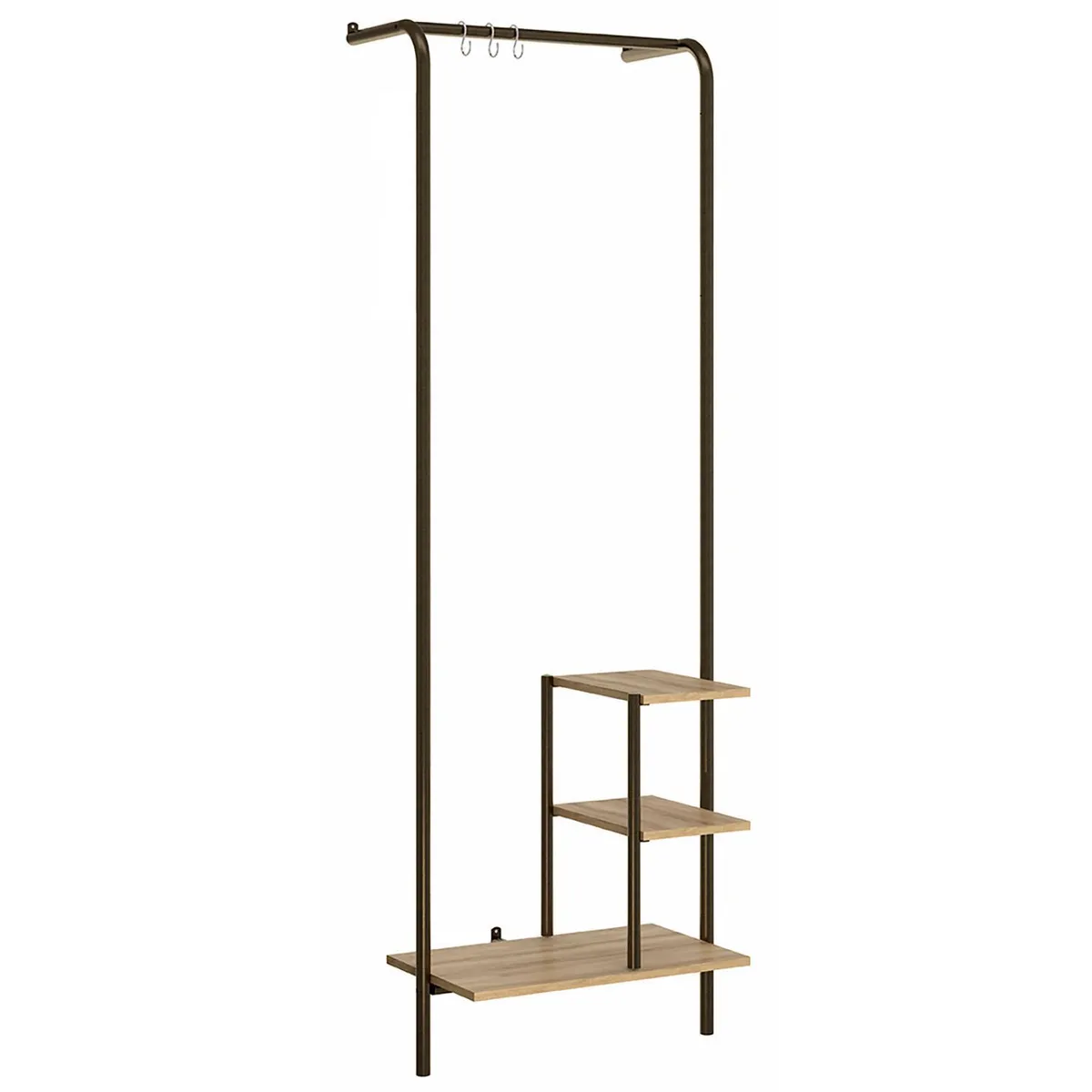 HOGA - Estante Connect MDP 3 Nivel(es) 60x181x44 cm Café