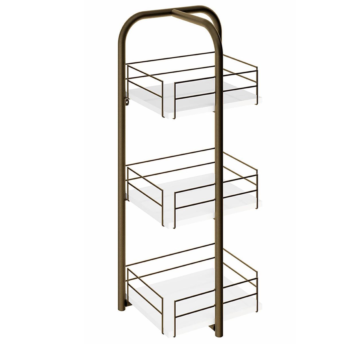 HOGA - Estante Connect MDP 3 Nivel(es) 36x83x27 cm Blanco
