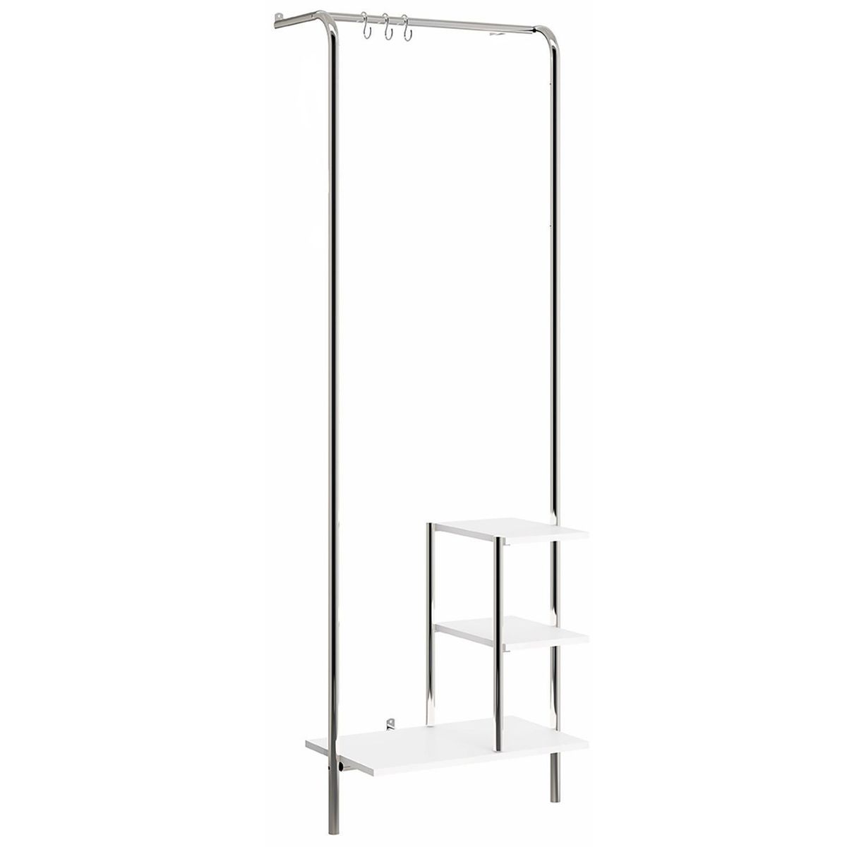 HOGA - Estante Connect MDP 3 Nivel(es) 60x181x44 cm Blanco