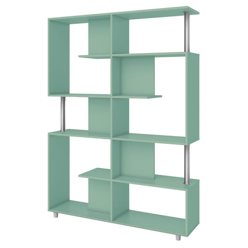 HOGA - Estante Zig Zag MDP 5 Nivel(es) 120x161x30 cm Oliva