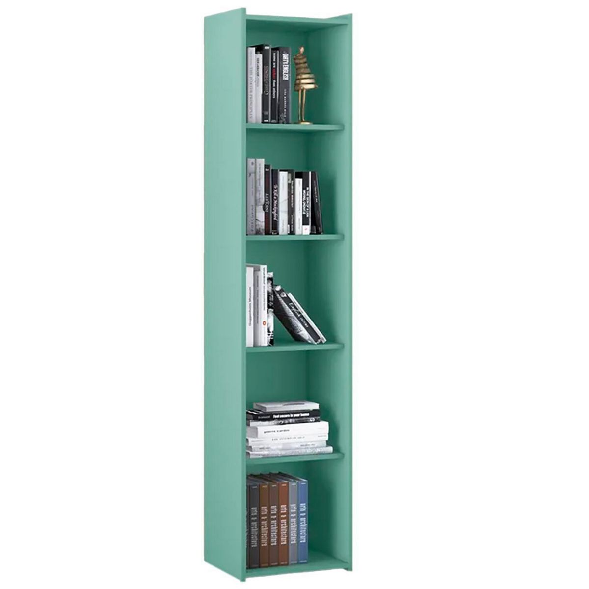 HOGA - Librero Malmo MDP 5 Nivel(es) 40x182x30 cm Oliva