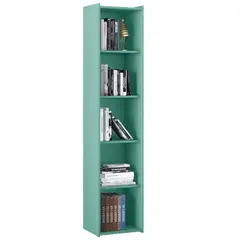 HOGA - Librero Malmo MDP 5 Nivel(es) 40x182x30 cm Oliva