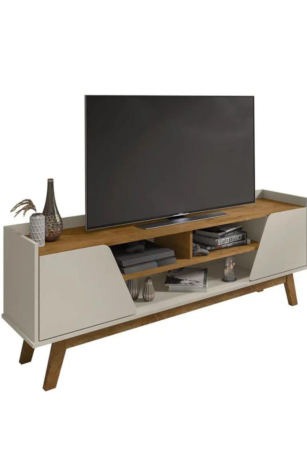 HOGA - Rack TV 65 " Turim Blanco 160x60x36 cm