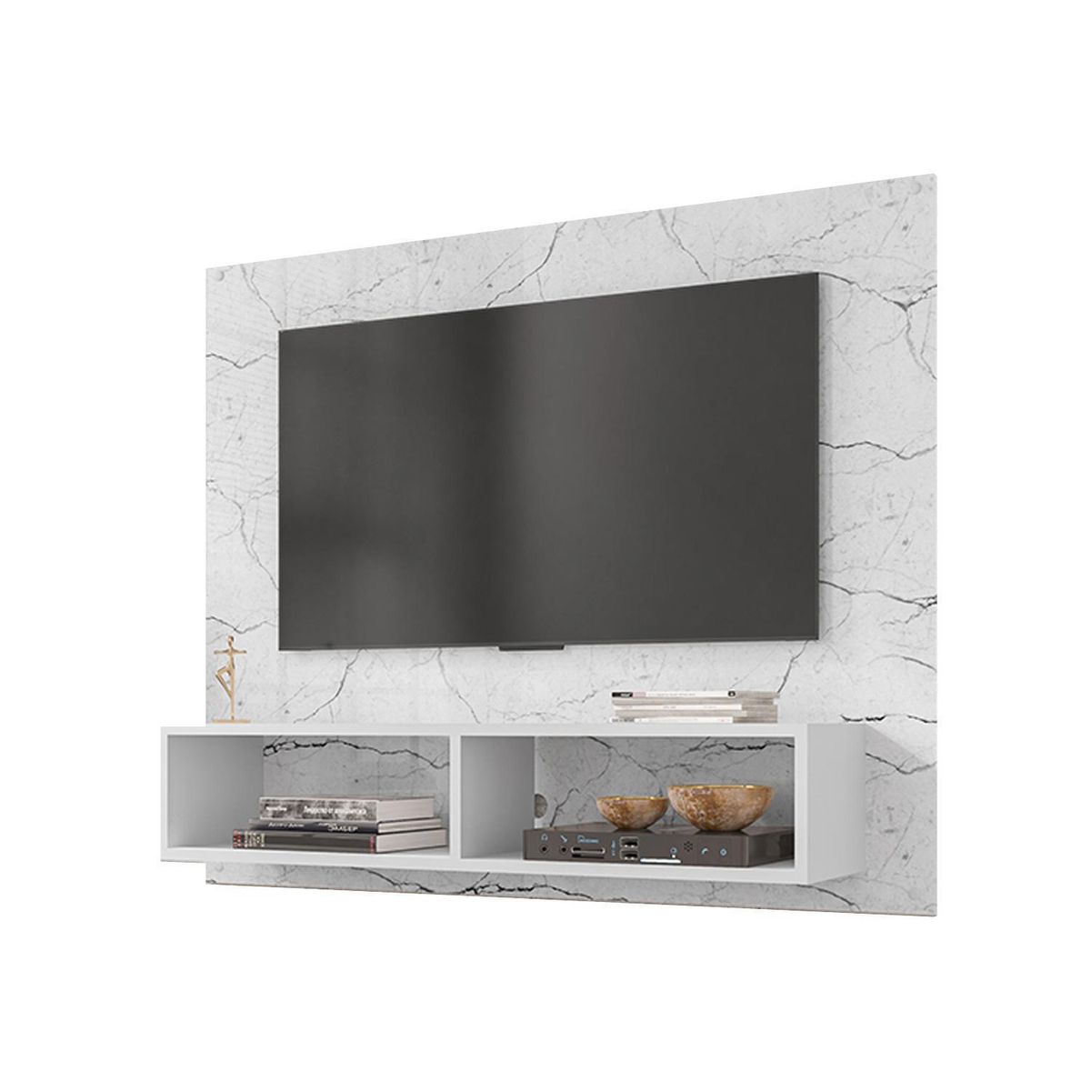 HOGA - Panel Rack TV 42 " Viena Blanco 108x90x25 cm