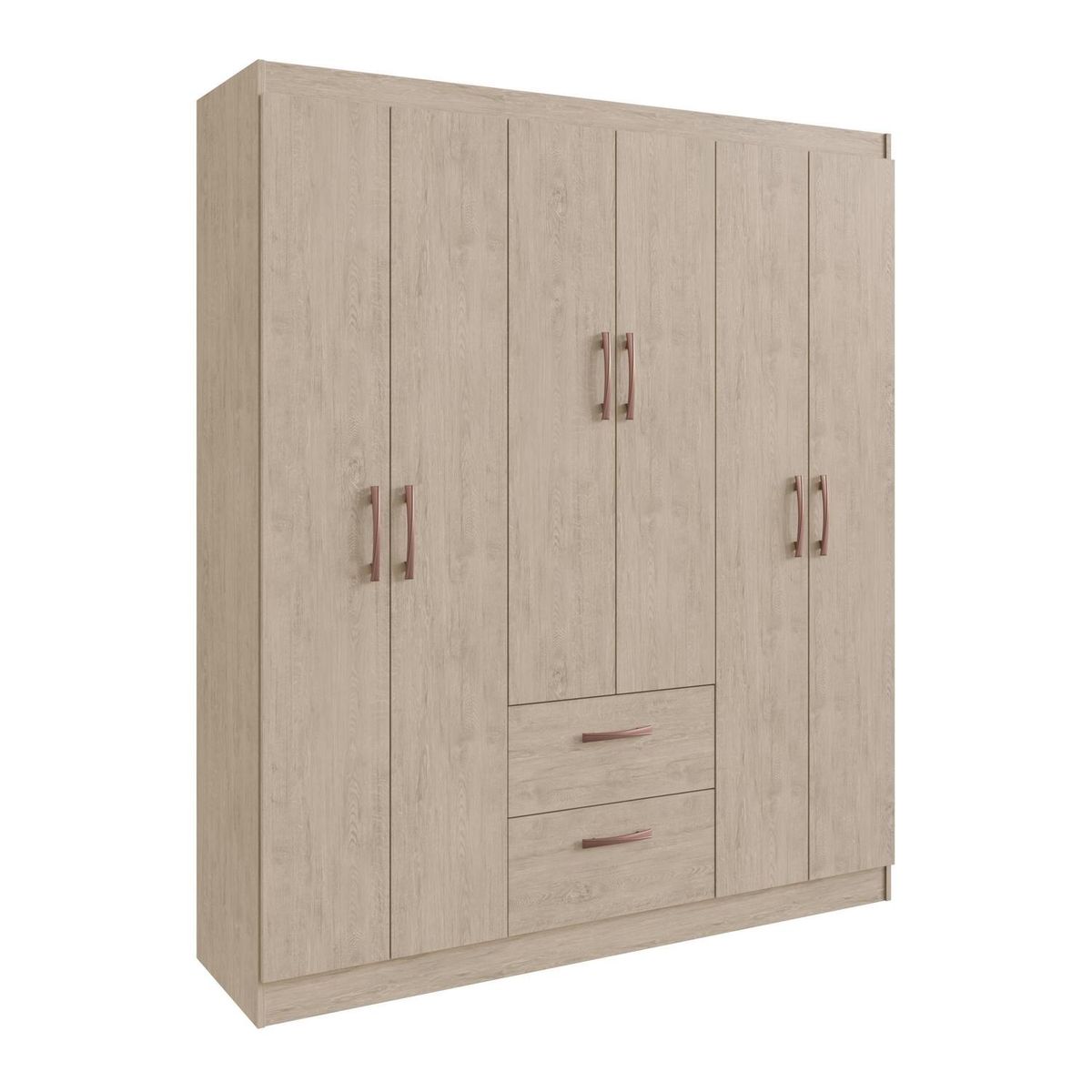 ALTAVISION - Clóset Madrid 6 Puerta(s) 2 Cajón(es) 1 Repisa(s) 156x183x45 cm Arena
