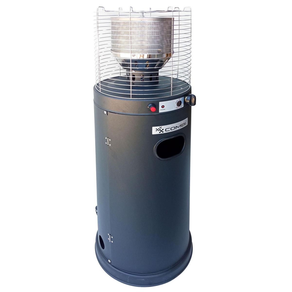 COMBI - Estufa de patio a Gas Acero Negro