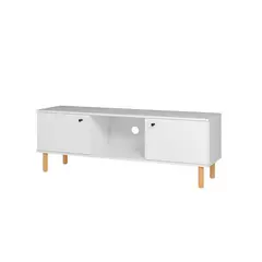 HOGA - Rack TV 55 " Easy Blanco 135x47x36 cm