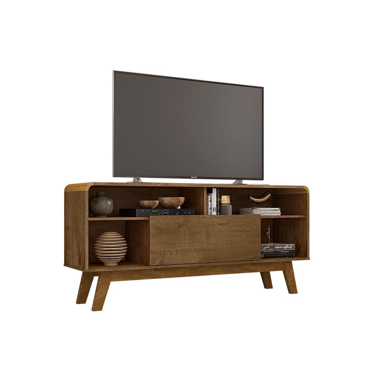 HOGA - Rack TV 55 " Lazuli Rústico 136x64x36 cm