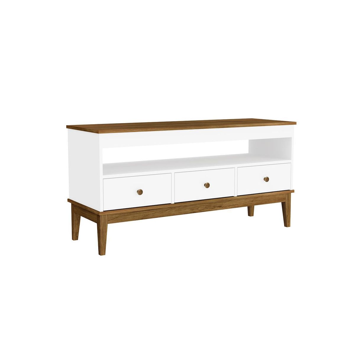 HOGA - Rack TV 50 " Colonial Rústico 120x60x41 cm