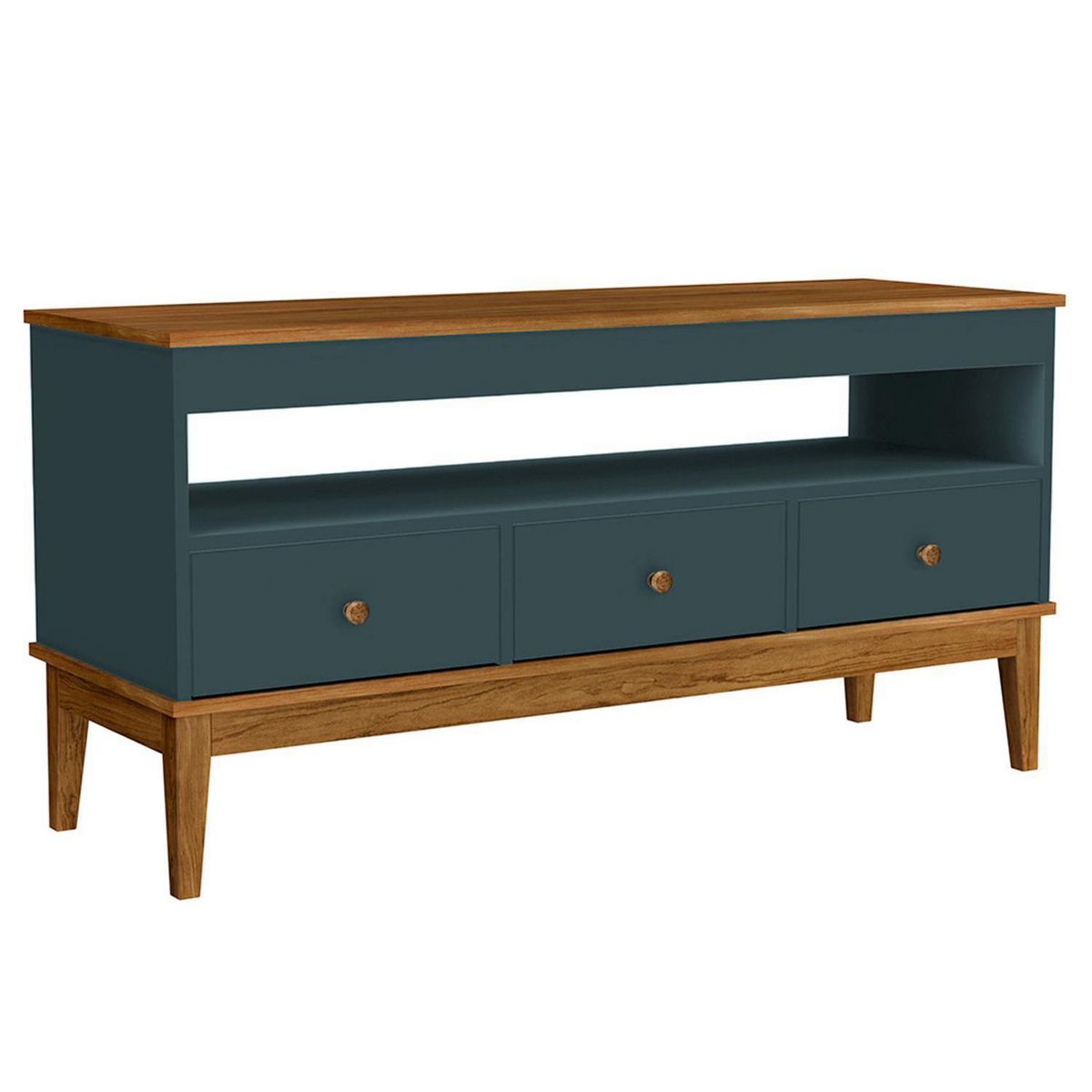 HOGA - Rack TV 50 " Colonial Rústico 120x60x41 cm