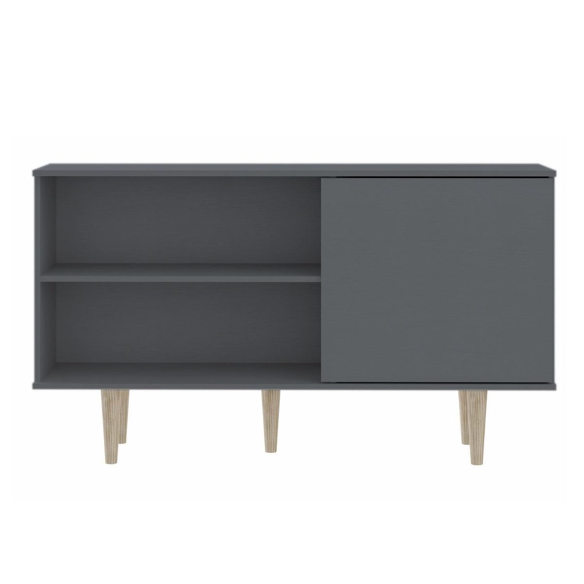 HOGA - Rack TV 50 " Padua Gris 136x79x30 cm
