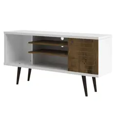 HOGA - Rack TV 55 " Safira Blanco 135x68x36 cm