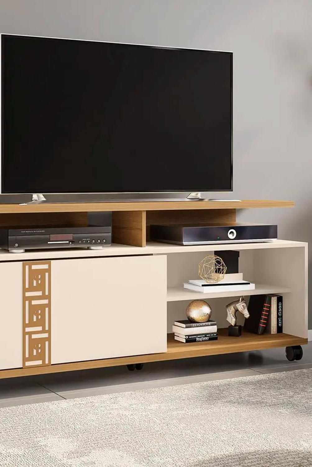 HOGA - Rack TV 52 " Topazio Canela 160x65x39 cm