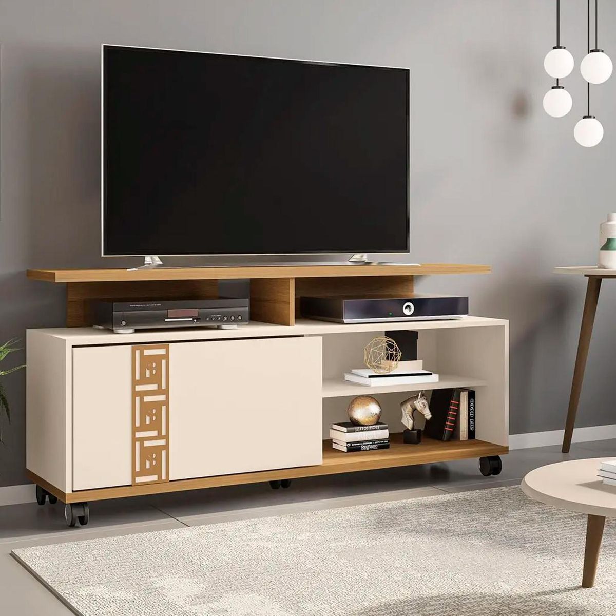 HOGA - Rack TV 52 " Topazio Canela 160x65x39 cm