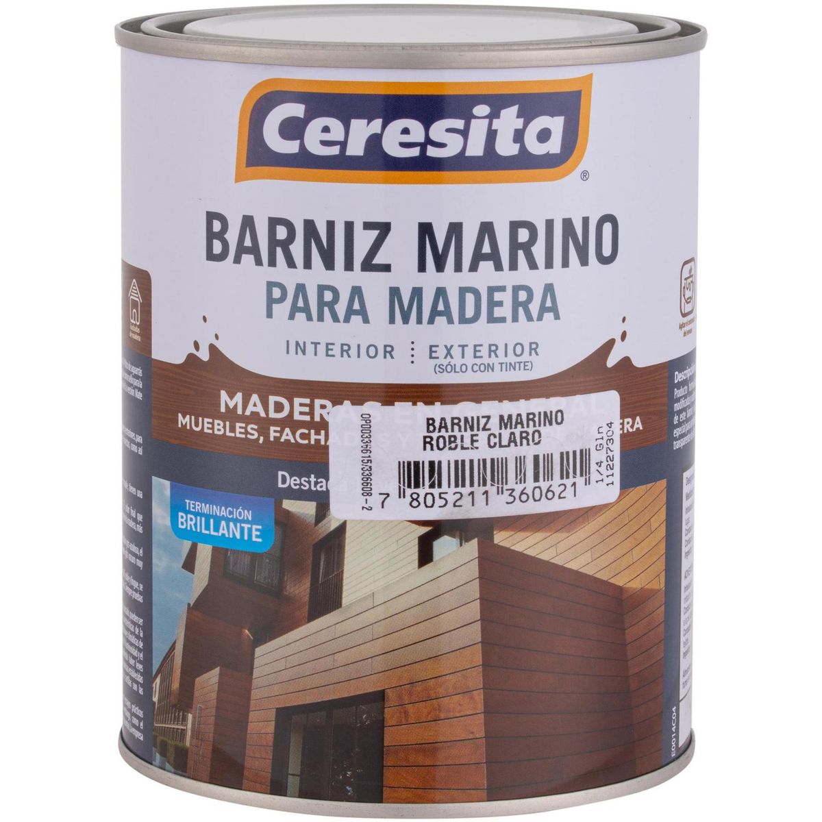 CERESITA - Barniz Marino Brillante 0.25 galón(es) Roble claro