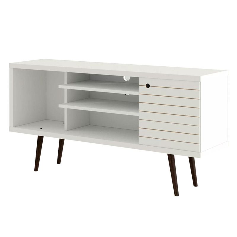 HOGA - Rack TV 55 " Safira Blanco 135x68x36 cm