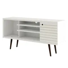 HOGA - Rack TV 55 " Safira Blanco 135x68x36 cm