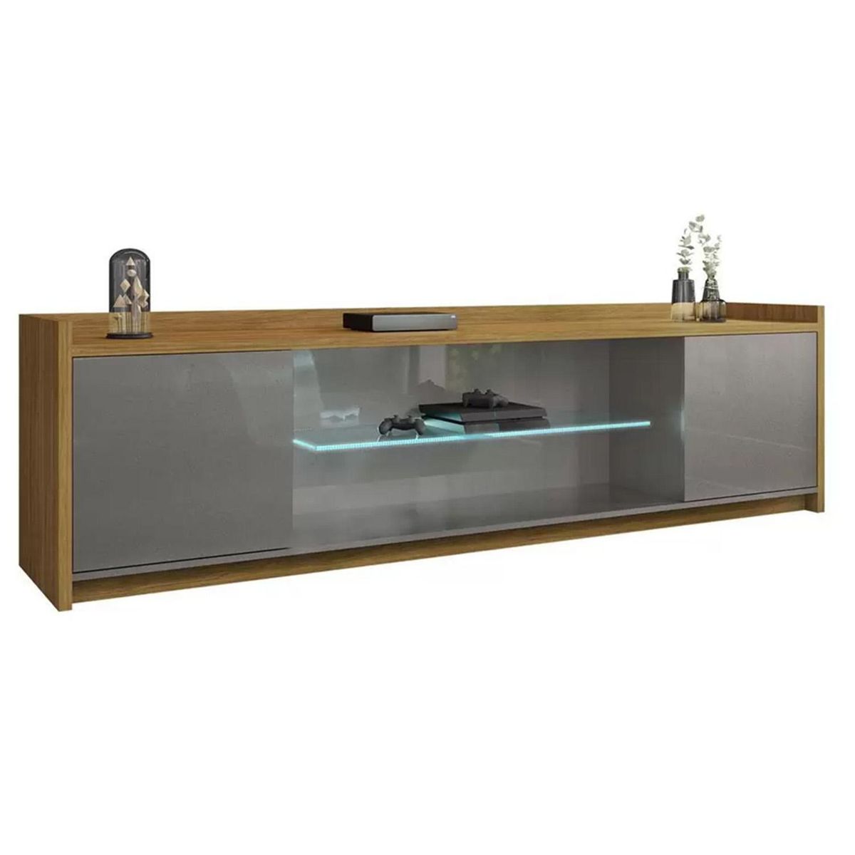 HOGA - Rack TV 82 " Doha Titanium 200x61x45 cm