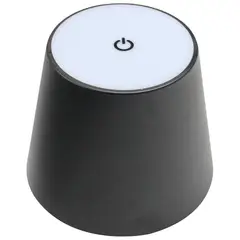 BP ILUMINACION - Luminaria portátil Bar touch negra recargable 3000K D11 cm
