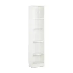 CIC - Librero Moscú Melamina 4 Nivel(es) 40x180x25 cm Blanco