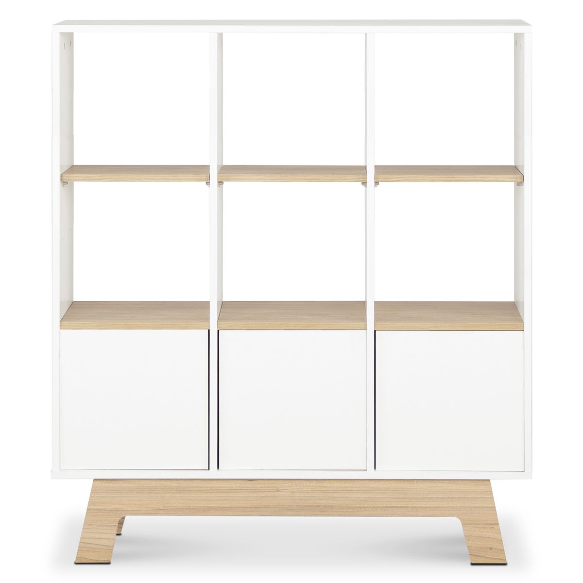 CIC - Librero Córdoba Melamina 3 Nivel(es) 100x114x28 cm Blanco