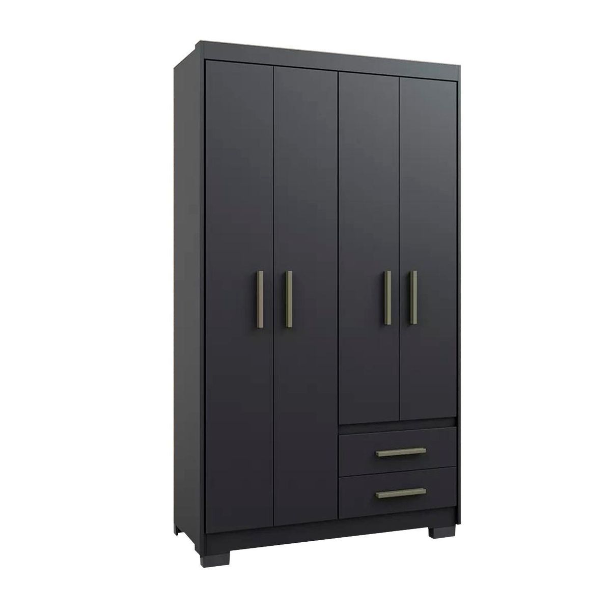 HOGA - Clóset Primacy 4 Puerta(s) 2 Cajón(es) 3 Repisa(s) 105x185x47 cm Negro