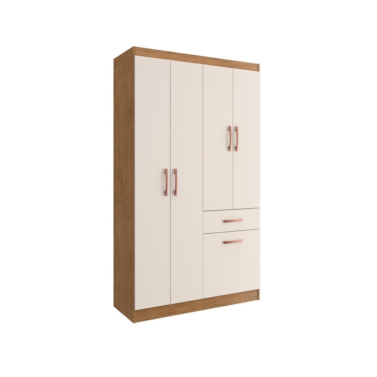 HOGA - Clóset Marbella 4 Puerta(s) 2 Cajón(es) 1 Repisa(s) 91x175x38 cm Canela