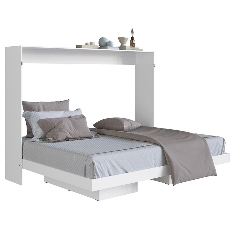 HOGA - Cama Plegable Manhattan 2 plazas Blanco