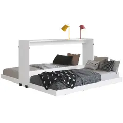 HOGA - Cama Doble Phoenix 1 plaza Blanco