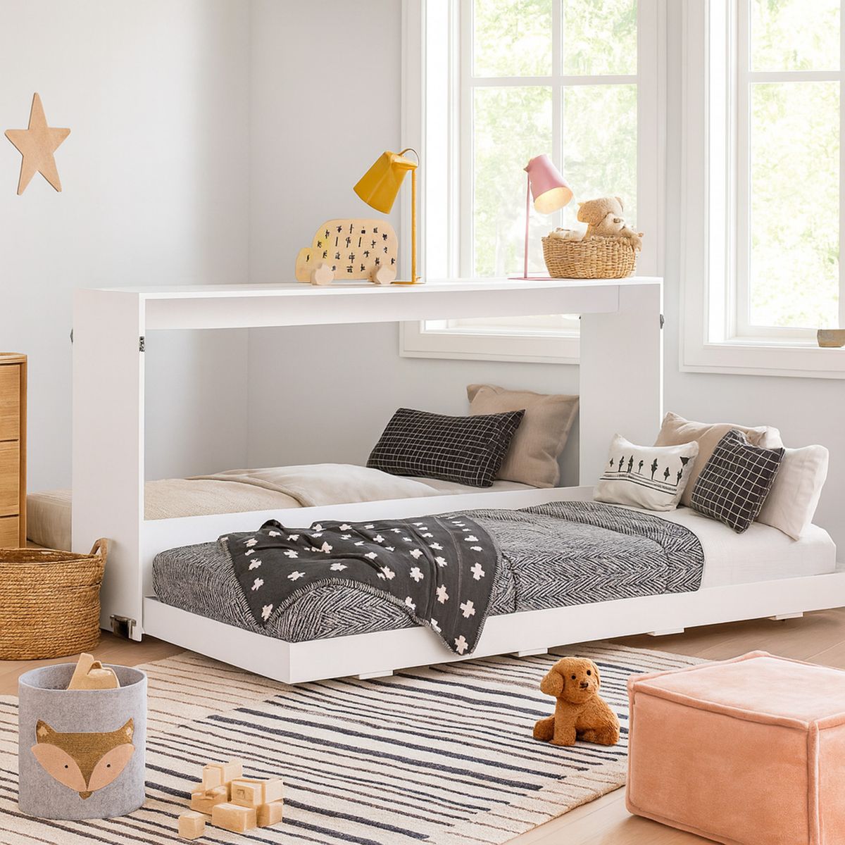 HOGA - Cama 1 plaza Europea Phoenix Blanco