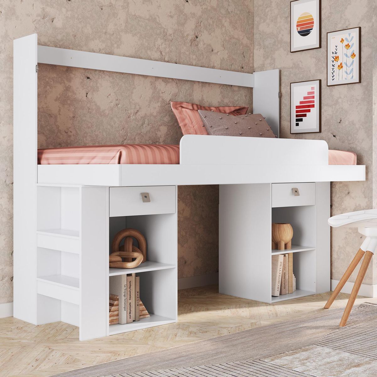 HOGA - Cama 1 plaza Europea Las Vegas Blanco