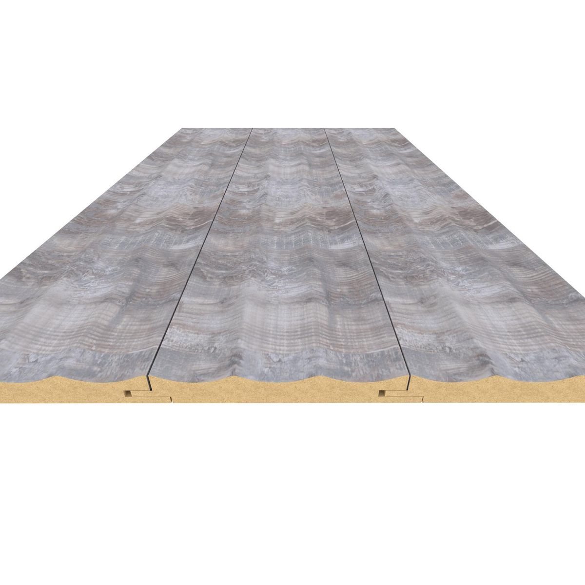 HOLZTEK - Revestimiento Ondulado 13x240 cm Old Pine 0.31 m2