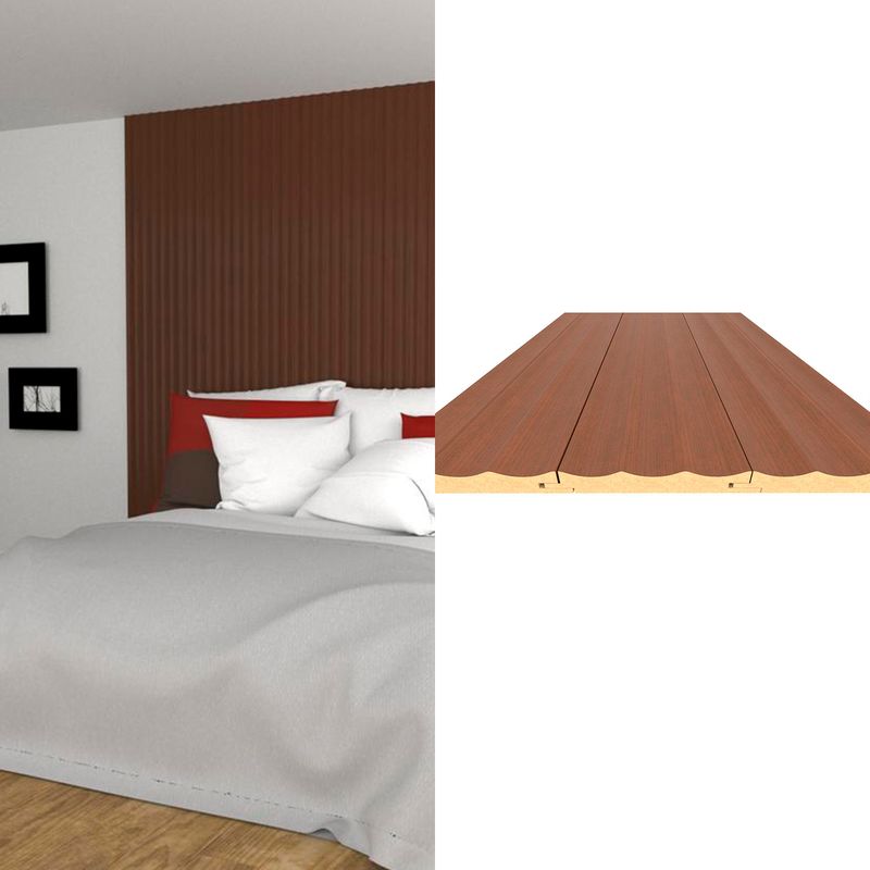 HOLZTEK - Revestimiento Ondulado 13x240 cm Wenge 0.31 m2