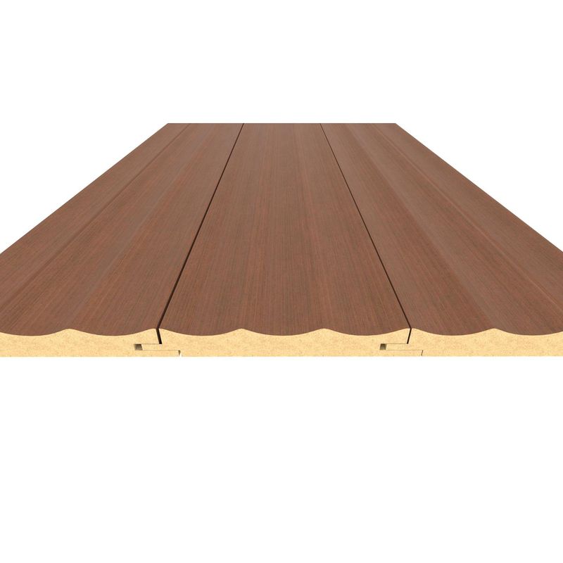 HOLZTEK - Revestimiento Ondulado 13x240 cm Wenge 0.31 m2
