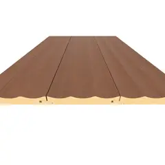 HOLZTEK - Revestimiento Ondulado 13x240 cm Wenge 0.31 m2