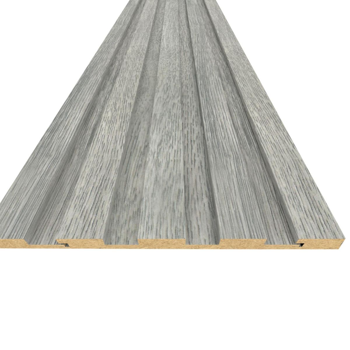 HOLZTEK - Terminación Revestimiento Ondulado 15 mm 4x240 cm Ceniza 0.09 m2