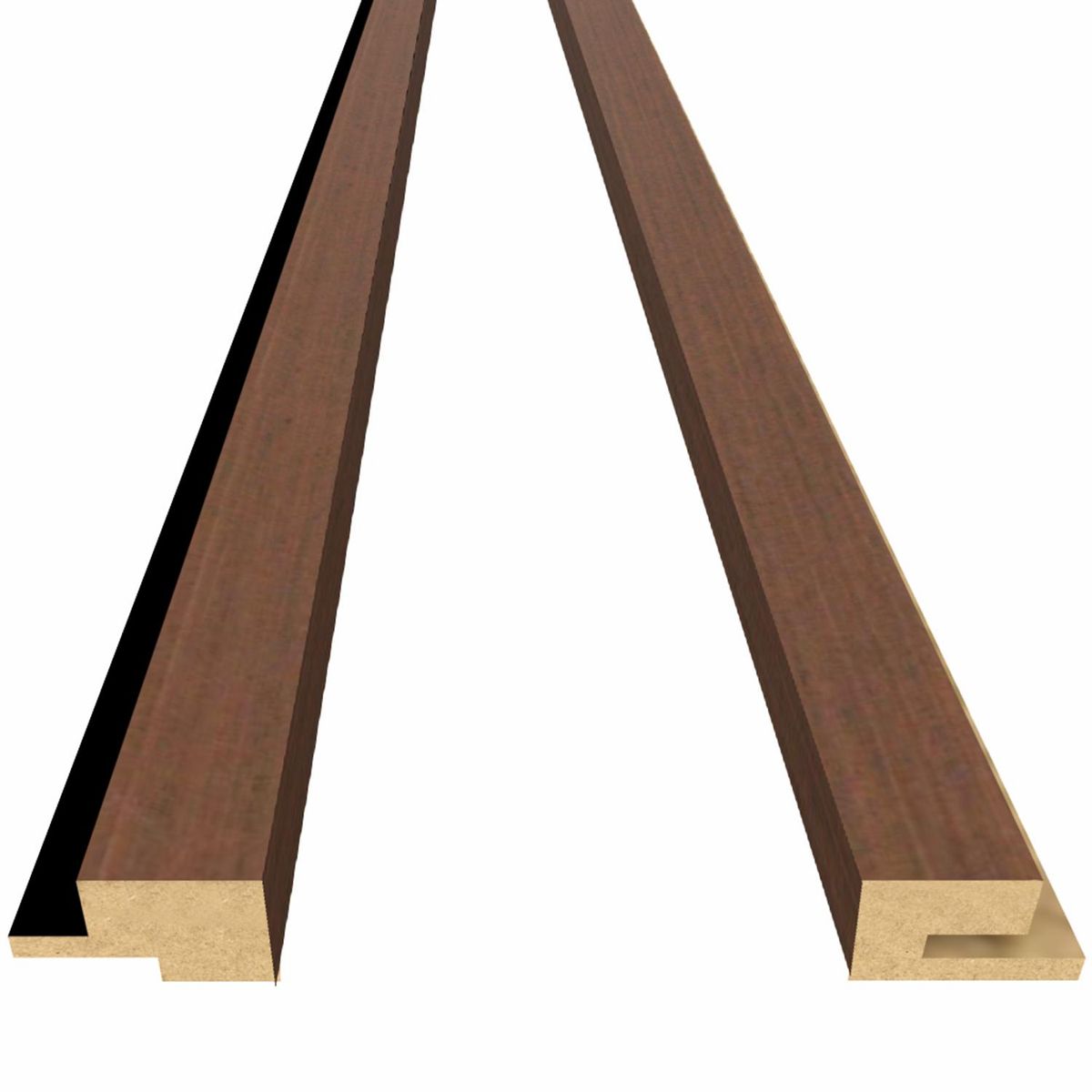 HOLZTEK - Terminación Revestimiento Ondulado 15 mm 5.3x240 cm Wenge 0.12 m2