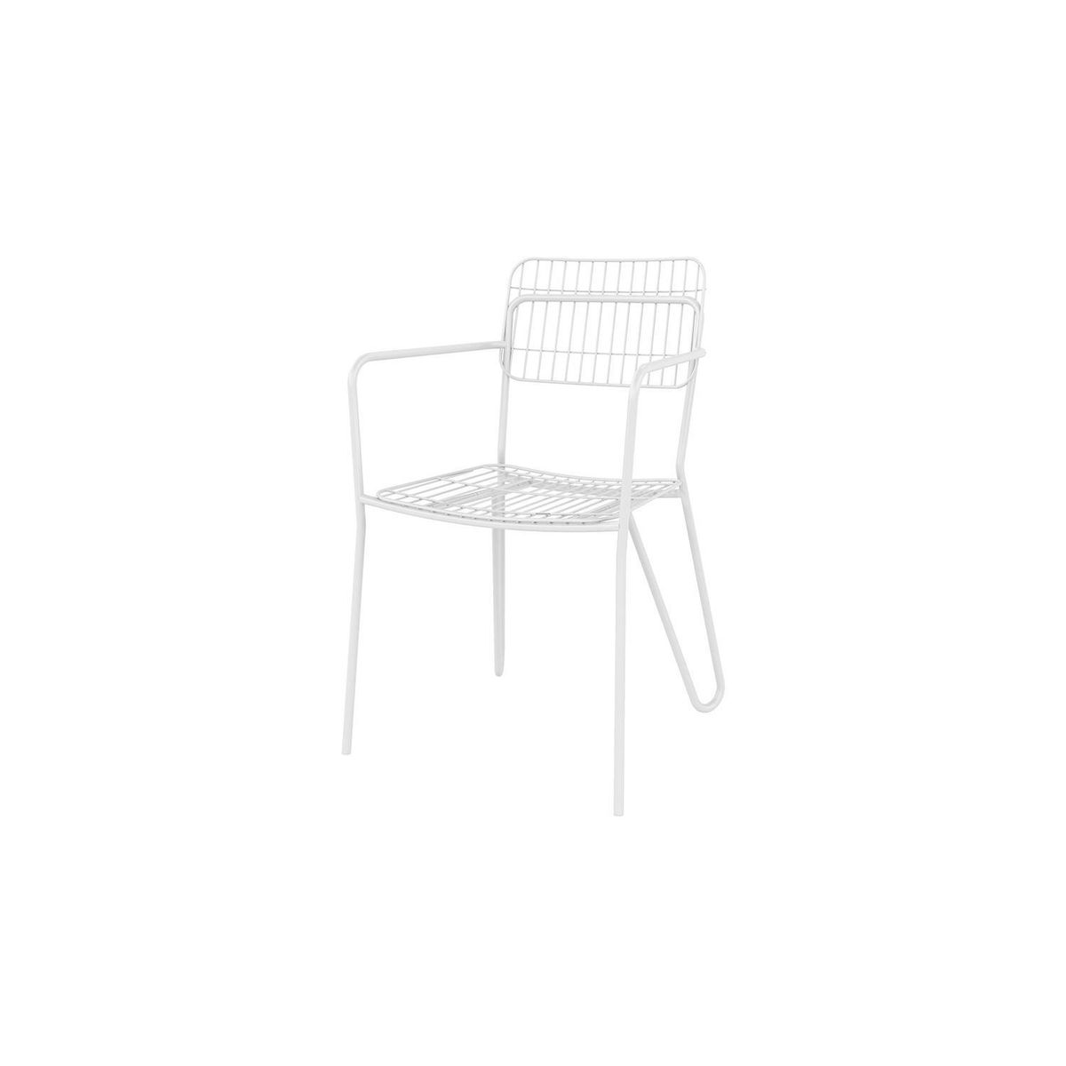 HOGA - Silla Milano Blanco 89x58x54 cm