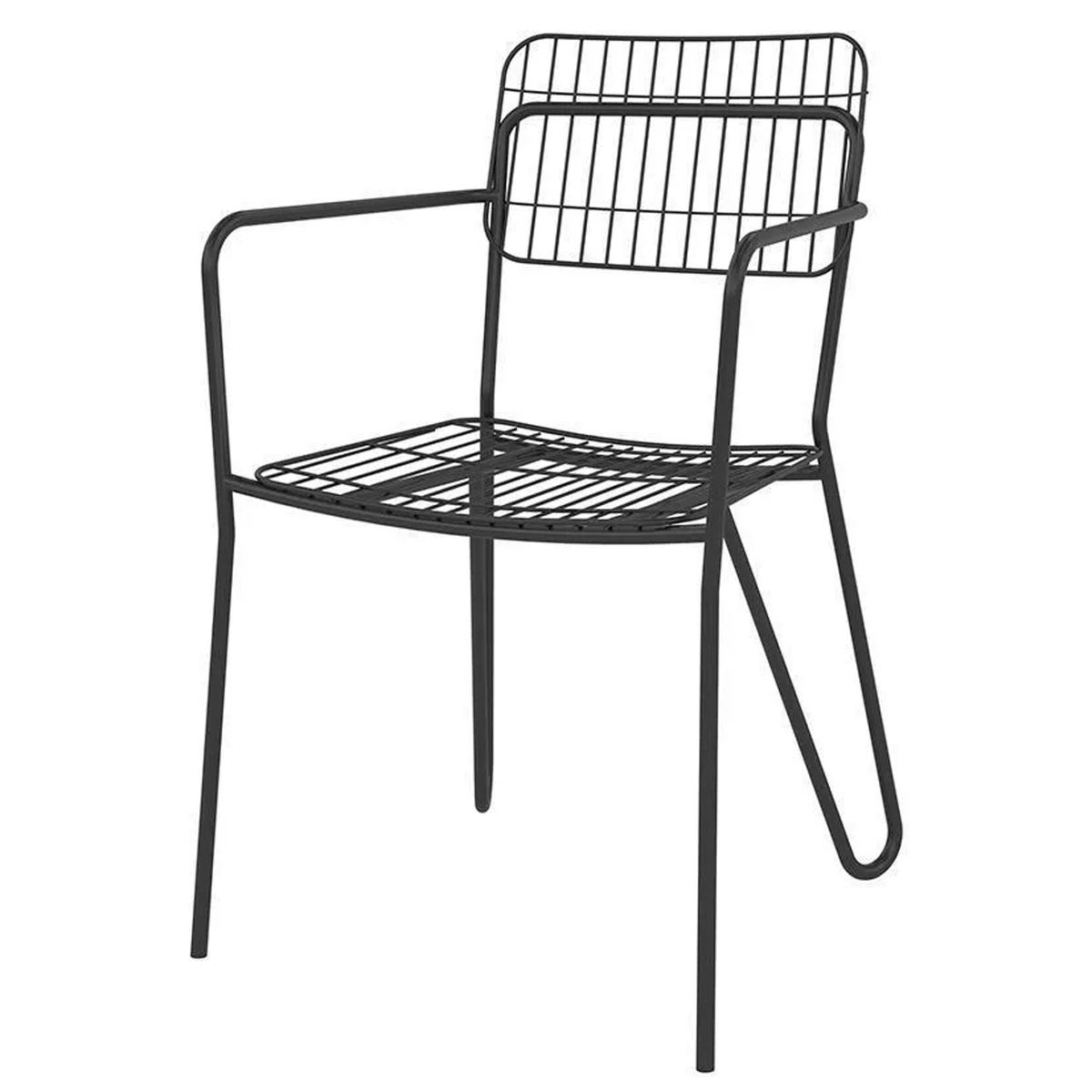 HOGA - Silla Milano Negro 89x58x54 cm